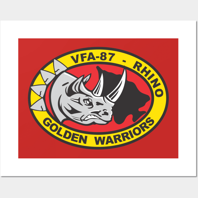 VFA-87 Golden Warriors - Rhino Wall Art by MBK